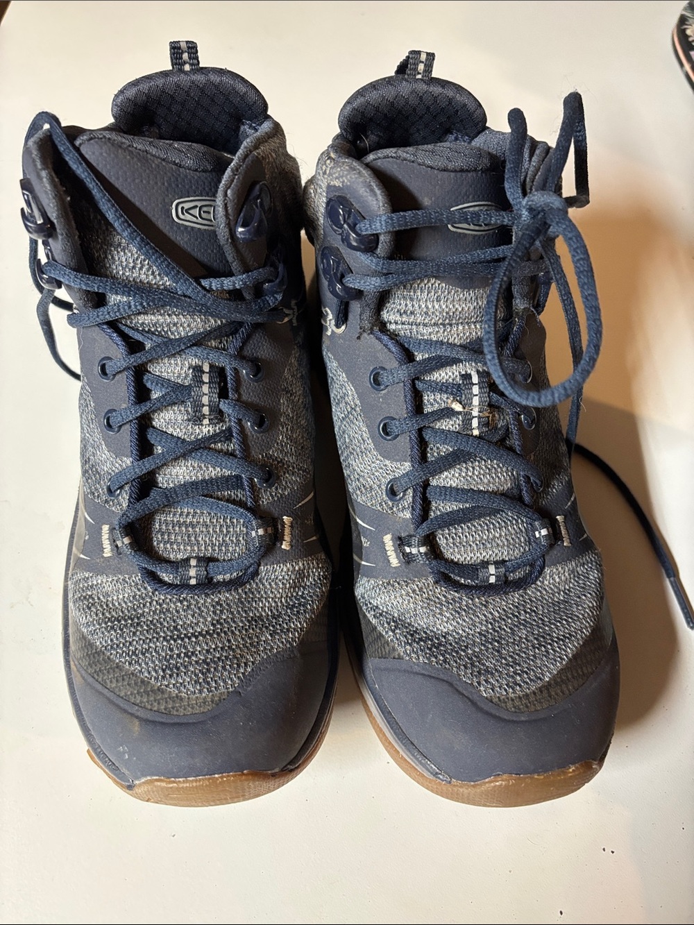 Keen navy and gray women's hiking shoes
